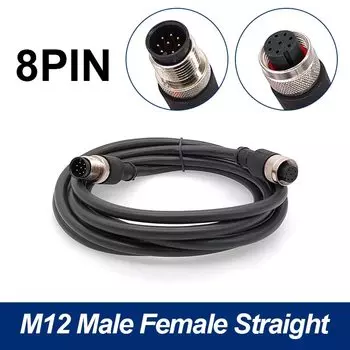 CNMAWAY M12 разъем датчика кабель двойная головка 2 м водонепроницаемый 4/5/8 пин