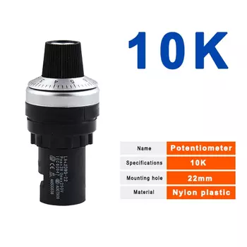 CNMAWAY Потенциометр LA42DWQ 100к Ом 22мм