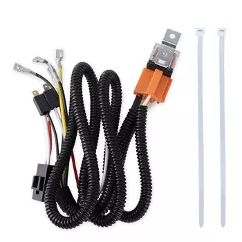 CNSPEED 40A 12V Универсальный автомобильный звуковой сигнал, комплект реле жгута проводов для автофургона, грузовика, крепление на решетку, звуковые сигнала