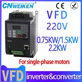CNWeiKen VDF Mini инвертор для насоса 220В 0,75/1,5/2,2/4 кВт