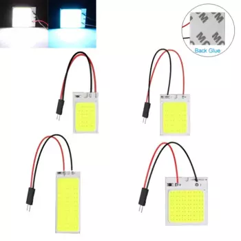 COB Панели Свет с сопротивлением 16 / 24 / 36 / 48LED Декоративные автомобильные огни Белая крыша Холодный синий Автомобильный ледяной автомобиль 12V Комплект