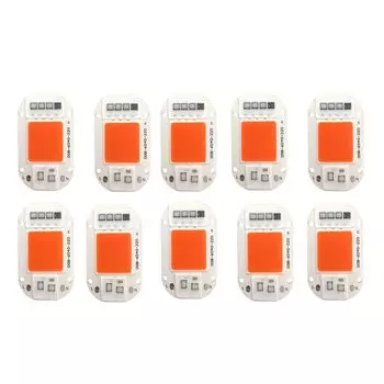 COB Ship Grow Plant Light 50W Светодиодная лампа Chip 30W 20W Светодиодные бусины Коробка ламп Полный спектр Не требуется драйвер Теплый холодный белый DIY COB LED