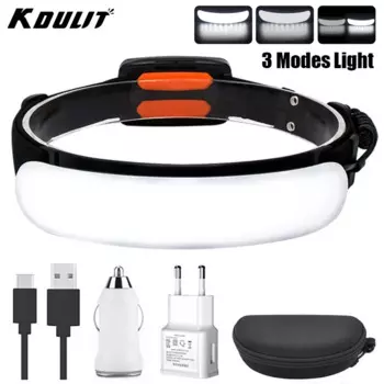 KDULIT Налобный фонарь COB 5000 мАч