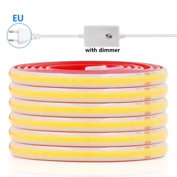 COB светодиодная лента KISUFU 288 светодиодов теплый белый/белый/натуральный белый 0.5/1/2/3/5/6 м