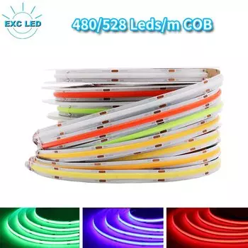 COB светодиодная лента LOAMLIN 480/528 светодиодов/м 12/24В