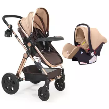 Coches Para Bebes. Детское автомобильное сиденье и коляски, роскошная Складная коляска, детская коляска 3 в 1 с автомобильным сиденьем