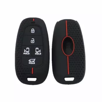 Cocolockey резиновый силиконовый чехол для ключей, подходит для Hyundai Staria 2021-2024, 5-кнопочный чехол для смарт-ключа, новая защита для сумки, автомобильные аксессуары