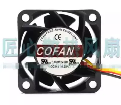COFAN F-4028FH24BII DC 24V 0.35A 40x40x28mm 3-проводной Вентилятор охлаждения сервера