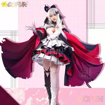 COFUN Ethyriat Reimu Endou Косплей Костюм Vtuber Косплей Платье Аниме Одежда Костюм Хэллоуин Карнавальная Униформа На Заказ
