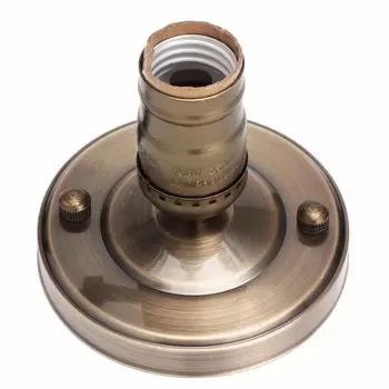 Цоколь для лампы GANRILAND, бронзовый, металлический