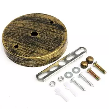 Цоколь для лампы ZHB stcfies металлический железный 100 мм / 120 мм черный/золотой/бронзовый