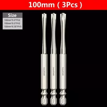 conboom биты для отверток FPH2 FPH3 стальные 3 шт.