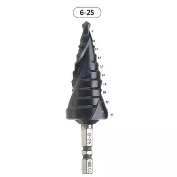 conboom Ступенчатое сверло HRC89 M35 1/4 дюйма