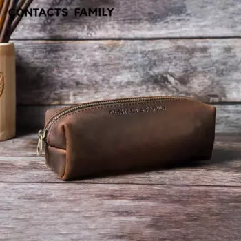 CONTACT'S FAMILY Винтажные кожаные пеналы для девочек и мальчиков