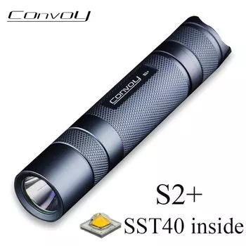 Convoy S2 Plus SST40 Фонарик 18650 1800лм