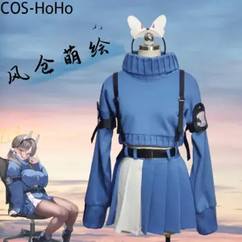 COS-HoHo синий архив Kazekura Moe игровой костюм милый милый косплей костюм Хэллоуин вечерние наряд для ролевых игр женский любой размер