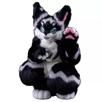 Cos пушистый Костюм кигуруми, пушистый Косплей-костюм, база в виде лапы, меховое животное, кошка, кукла, змейка, костюм для косплея, подарок, японский