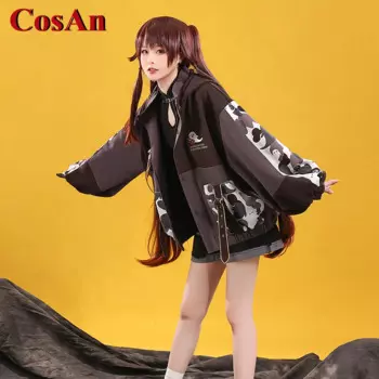 CosAn Game Genshin Impact Hu Tao косплей костюм милый Модный повседневный костюм для вечеринки