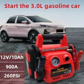 COSSIFTW Автомобильный аккумулятор 900A, стартер, аккумуляторный блок 12 В, соединительные кабели для двигателей 3,0 л, портативное зарядное устройство, усилитель аккумулятора, прыжок
