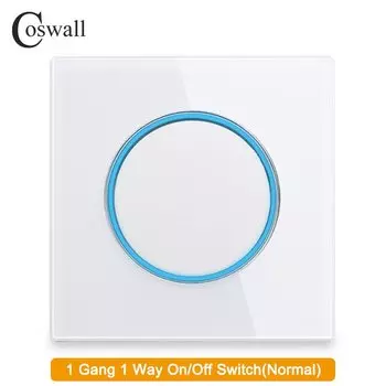 Coswall белый пластиковый настенный выключатель 1/2/3/4 клавиш