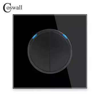 Coswall Crystal выключатель 2-х клавишный