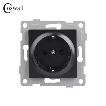 Coswall D1 Series стеклянная панель розетка с USB зарядкой