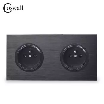 Coswall двойная настенная розетка