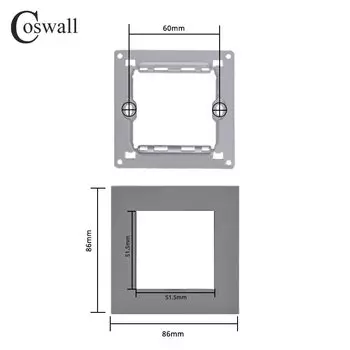 Coswall E20 серийный серый ПК-панельный выключатель