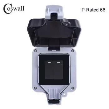 Coswall IP66 наружный выключатель 2-х клавишный