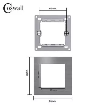 Coswall L1 серые электрические розетки