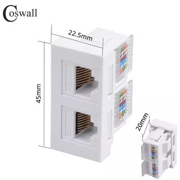Coswall Настенная розетка EU Brasil Chile