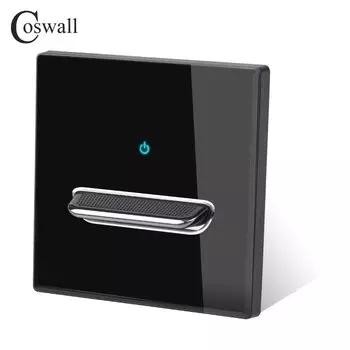 COSWALL переключатель света 1/2/3/4 клавиш синий