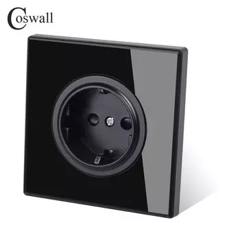 COSWALL Пианино выключатель 1/2/3/4 клавиш черный