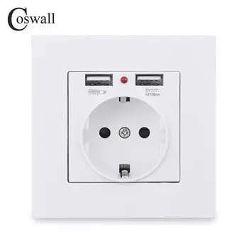 Coswall розетка с USB портами