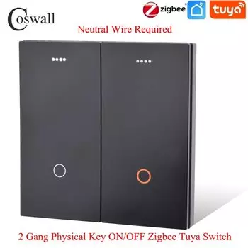 COSWALL Zigbee 3.0 переключатель черный