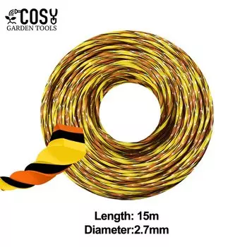 COSY GARDEN TOOLS Спиральная леска для триммера 2,4 мм