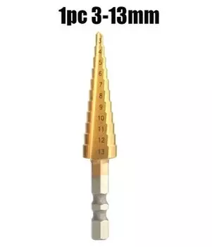 Countryman Tools ступенчатое сверло 3-13 мм титановое покрытие