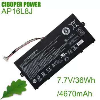 CP Аккумулятор для ноутбука AP16L5J AP16L8J 36,5/4865 мАч для Chromebook Spin 311 CP311 Swift 5 S5-571 SF514-52T 52TP 53T Pro N17W3 Series