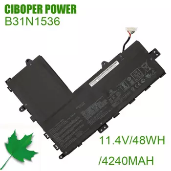 CP Аккумулятор для ноутбука B31N1536 11,4 в/48 Вт/4240 мАч для Vivobook Flip TP201SA TP201SA-3K FV0007T