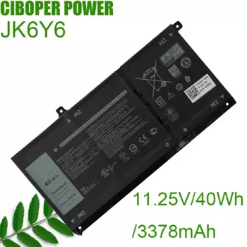 CP Аккумулятор для ноутбука JK6Y6 C5KG6 CF5RH 11,25 в/3378 мАч/40 Вт-ч для Latitude 3410 3510 Vostro 5300 5401 5501 Inspiron 5301G Series