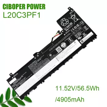 CP настоящая аккумуляторная батарея для ноутбука L20C3PF1 11,52 V/56.5Wh/4905mAh для Air14 + ACH 2021 Series L20M3PF1 L20L3PF1 L20D3PF0