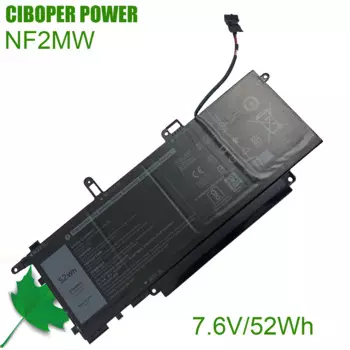 CP настоящая аккумуляторная батарея для ноутбука NF2MW 7,6 V/52Wh/6500mAh 8W3YYFor Latitude 7400 2-In-1 Latitude 9410 2-In-1 ноутбук серии