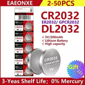 CR2032 battery 3V cr2032 DL2032 Lithuim Button Cell Batteries ECR2032 bateria 2032 for Watch Electronic LED Light Toy Remote