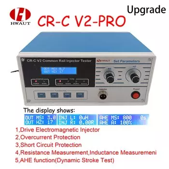 CR-C обновленный многофункциональный тестер форсунок Common Rail для тестирования форсунок BOSCH, измерительный инструмент для электромагнитных форсунок