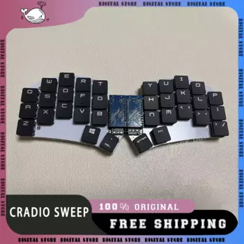 Cradio Набор клавиатуры двойного режима с раздельной клавиатурой RGB Горячая замена пользовательская Беспроводная игровая механическая клавиатура zmk/qmk для клавиатуры без переключателя