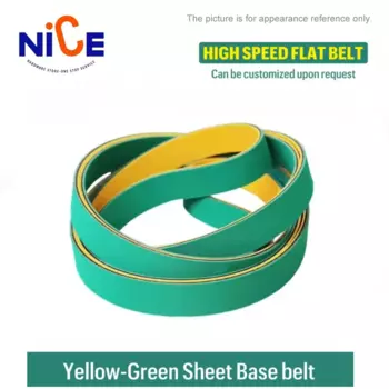 Резиновый нейлоновый приводной ремень Yellow-Green sheet base belt