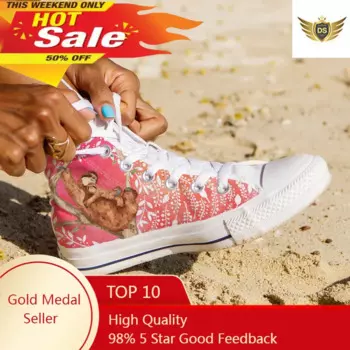 Cute Animals Sneakers Lovely Cartoon Portable Anti-slip High Top Round Toe Shoes For Men Brand Design Lace Up Кроссовки Мужские