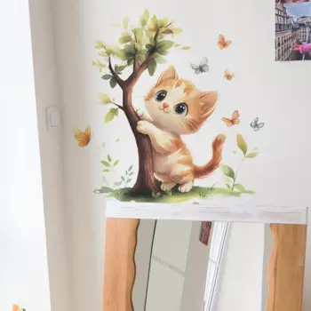 Наклейки для стен HonC Милый маленький кот