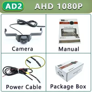 CVBS/ AHD 1080P объектив рыбий глаз автомобильная парковочная камера для Toyota RAV4 XA50 2019 2020 2021 2022 Передняя камера с логотипом