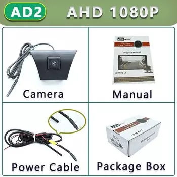 CVBS/AHD 1080P объектив рыбий глаз автомобильная парковочная камера для Ford Kuga Escape 2013 2014 2015 2016 2017 2018 камера с передним логотипом